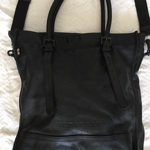 Burberry Black Leather Cross Body Bag